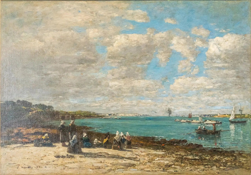 Kerhuon - rybaczki - Eugène Boudin