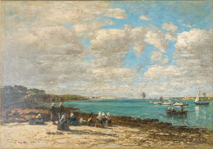 Kerhuon - rybaczki - Eugène Boudin