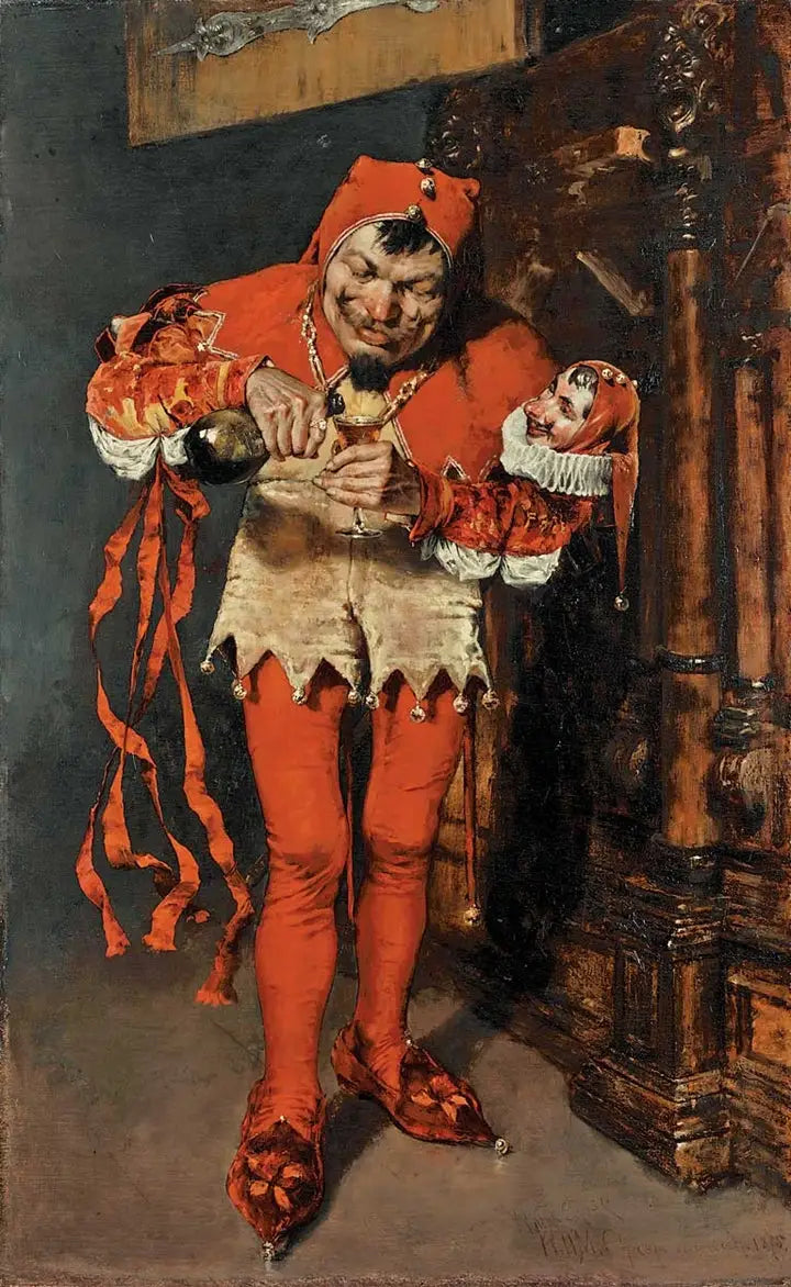 „Podkręcanie” - Błazen dworu - William Merritt Chase