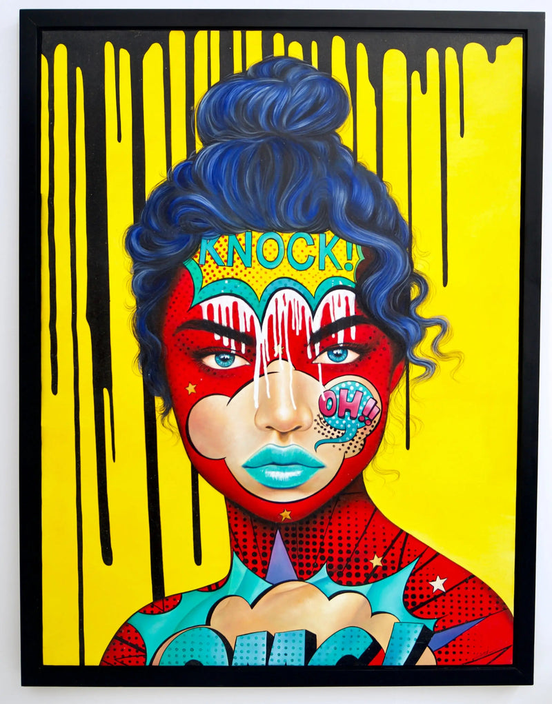 Pukanie! Sztuka pop | Wymiary 90x120 cm
