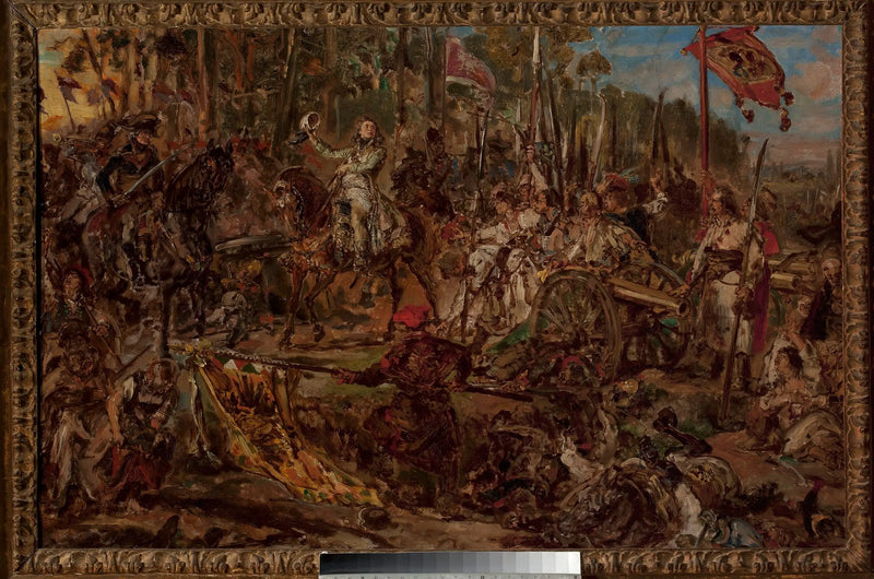 Kościuszko w Racławicach, szkic - Jan Matejko