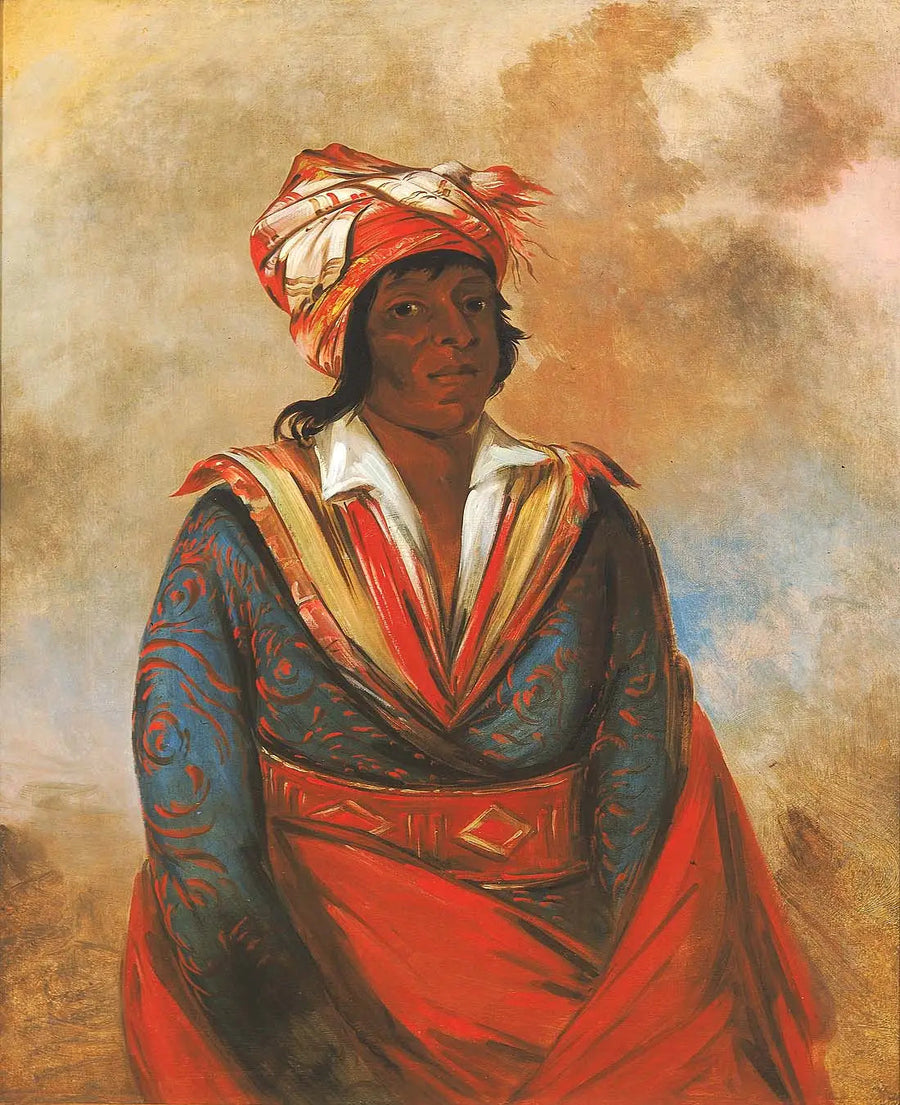 Kút-tee-o-túb-bee, Jak zabił?, odważny uznany - George Catlin