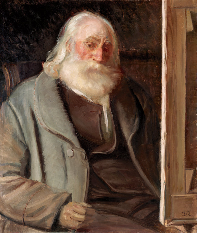 Kyhn w swoim studio - Anna Ancher
