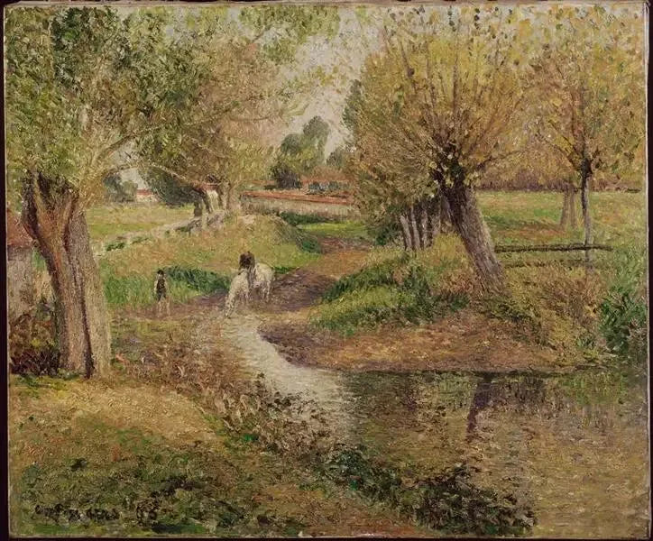 L'Abreuvoir - Camille Pissarro image 1 reproduction réalisée par Alpha Reproduction
