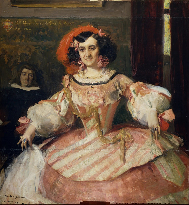 Aktorka María Guerrero jako „Głupia dama” - Joaquín Sorolla