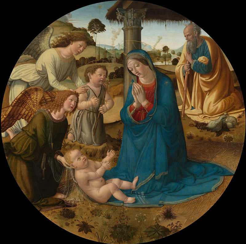 Adoracja Dzieciątka Jezus - Cosimo Rosselli
