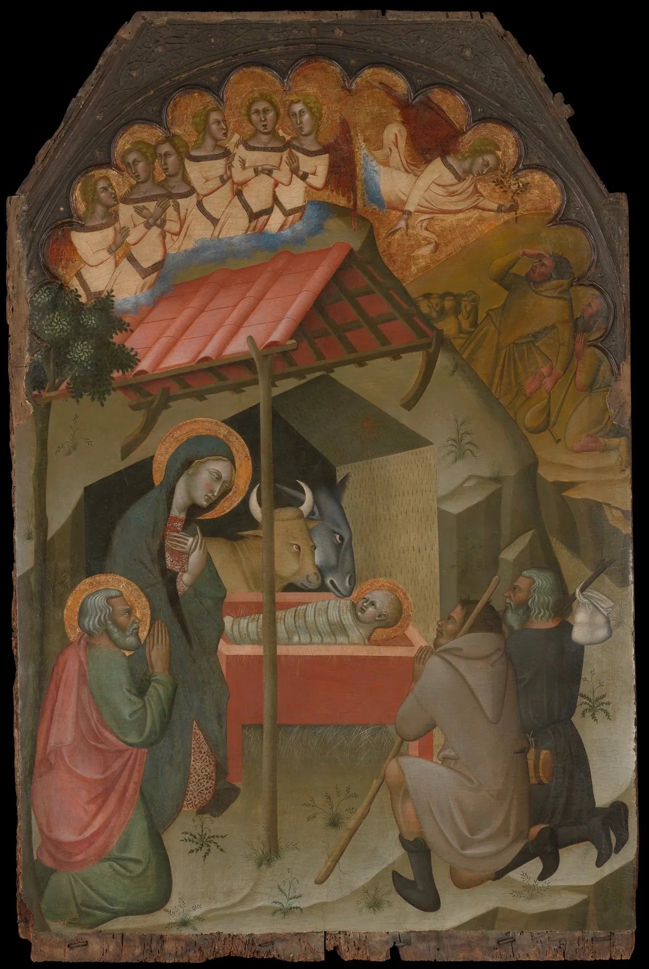 L'adoration des Bergers - Bartolo di Fredi image 1 tableau peint à l’huile sur toile