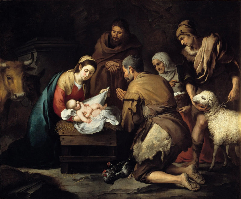 Uwielbienie pasterzy - Bartolomé Esteban Murillo