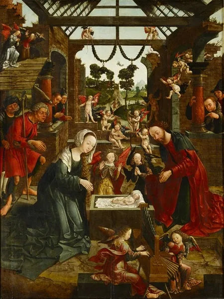 Adoracja pasterzy - Jacob Cornelisz van Oostsanen