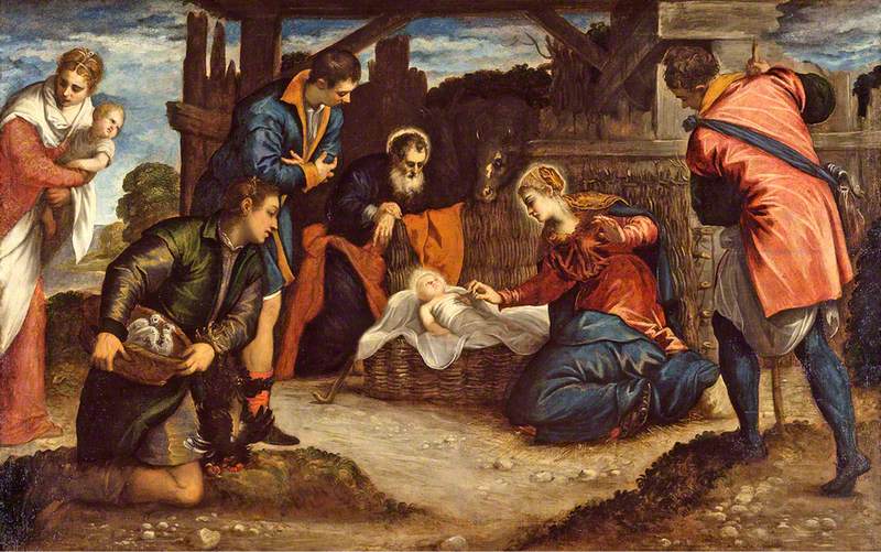 Adoracja pasterzy - Jacopo Tintoretto