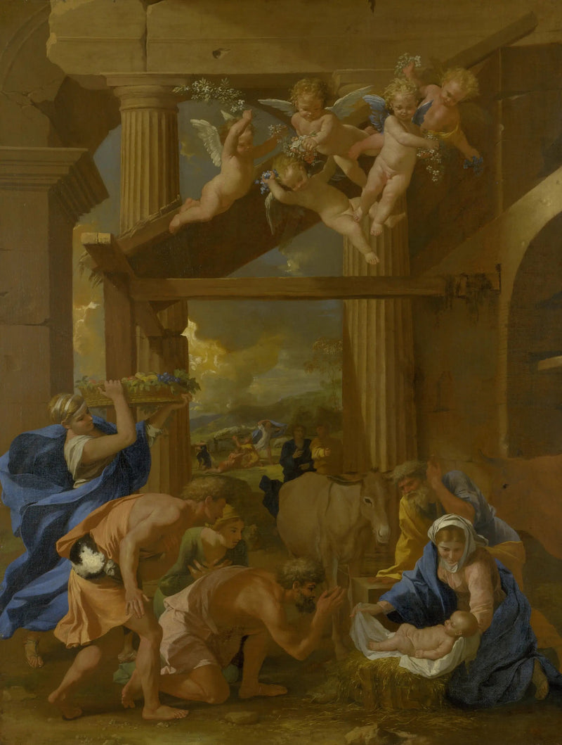 Uwielbienie pasterzy - Nicolas Poussin