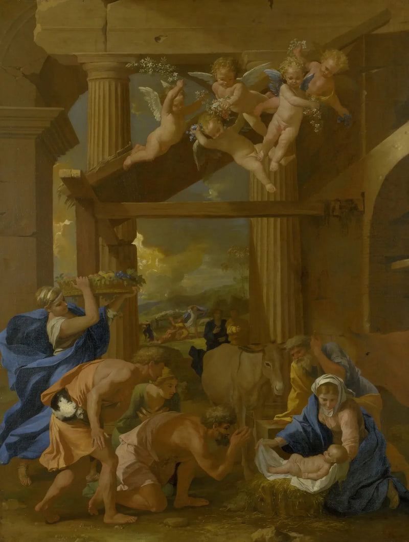 Uwielbienie pasterzy - Nicolas Poussin