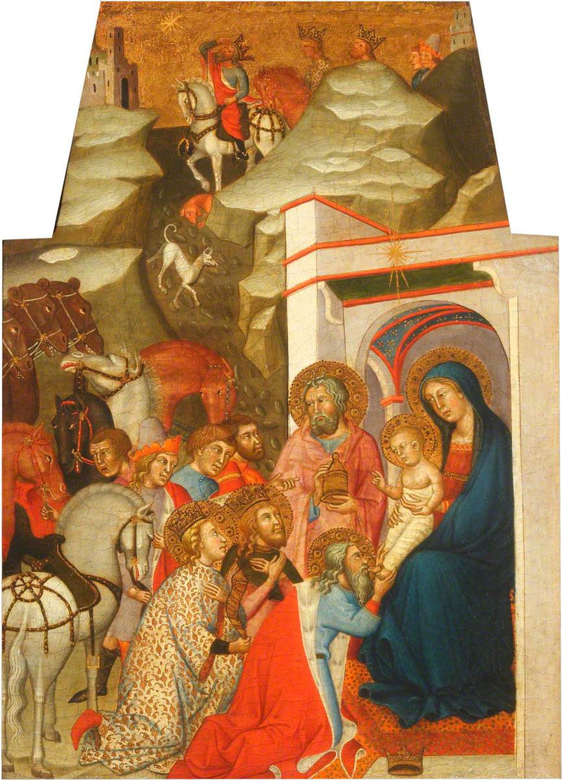 Uczczenie Trzech Króli - Bartolo di Fredi