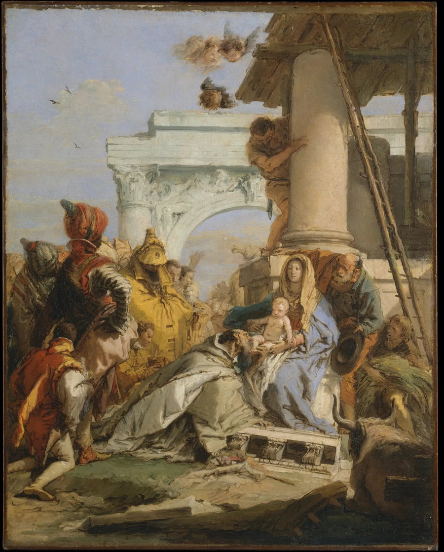 L'Adoration des mages - Giovanni Battista Tiepolo image 1 tableau peint à l’huile sur toile