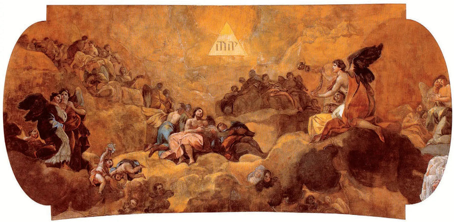 Adoracja imienia Boga - Francisco de Goya