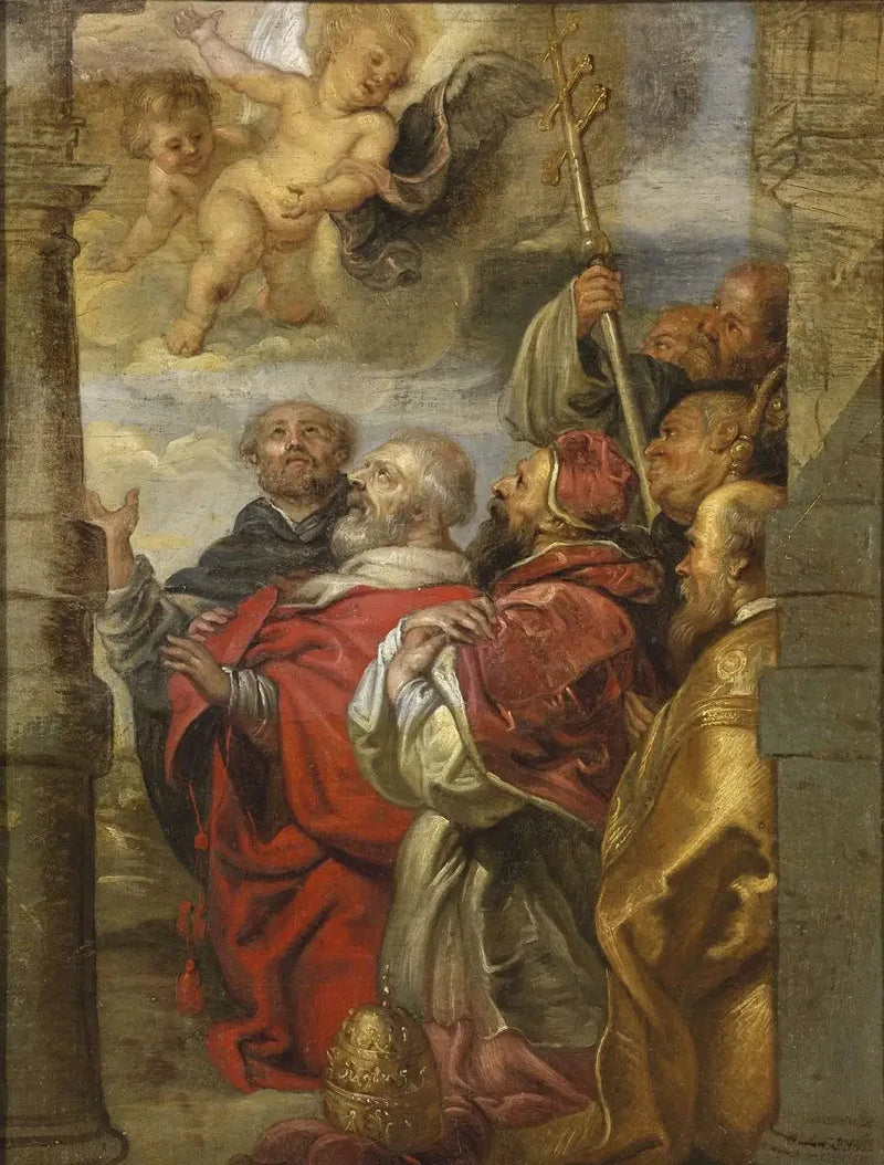 Uwielbienie Najświętszego Sakramentu przez hierarchię kościelną - Peter Paul Rubens