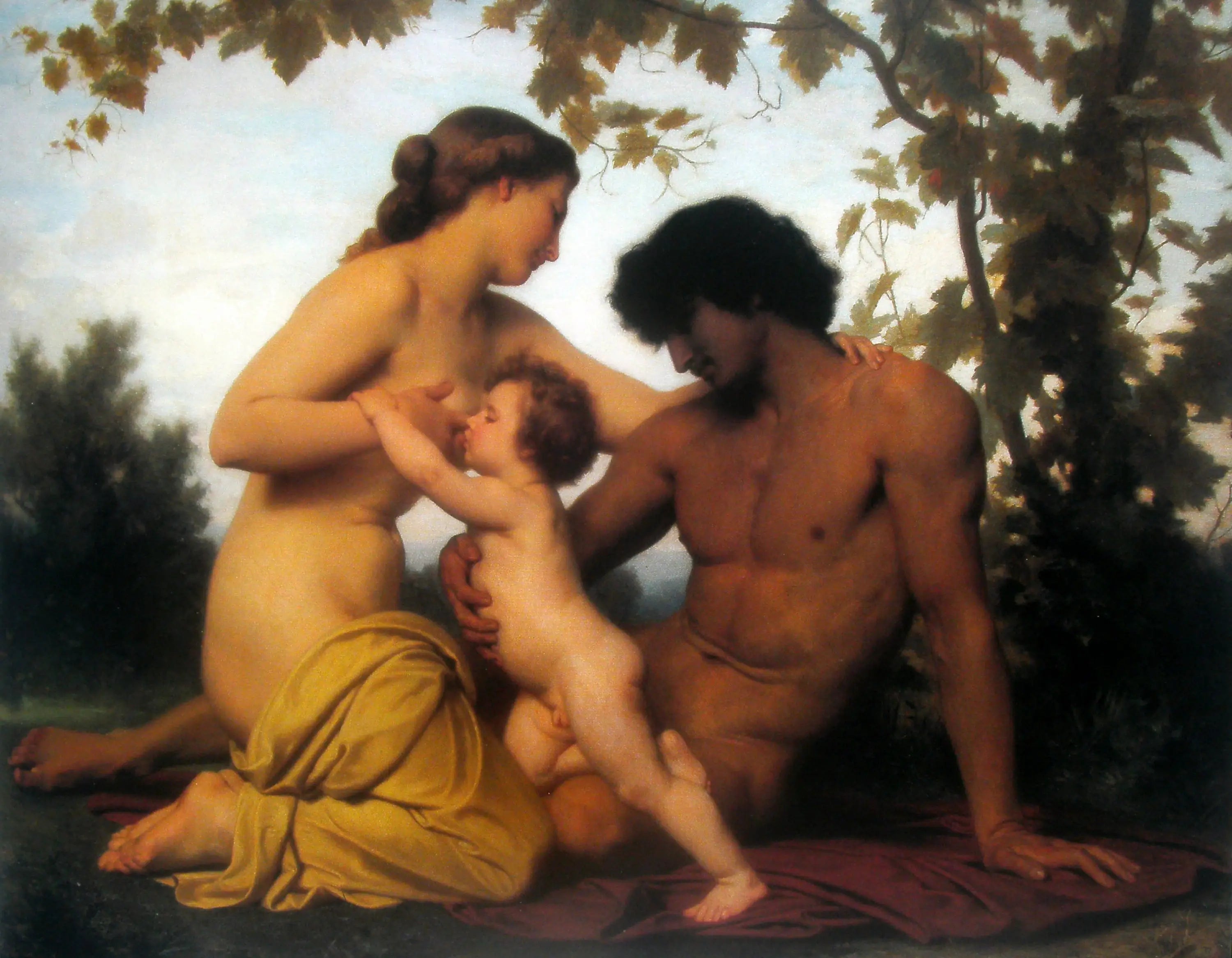 L'Âge d'Or - Bouguereau image 1 copie de tableau peinte à la main