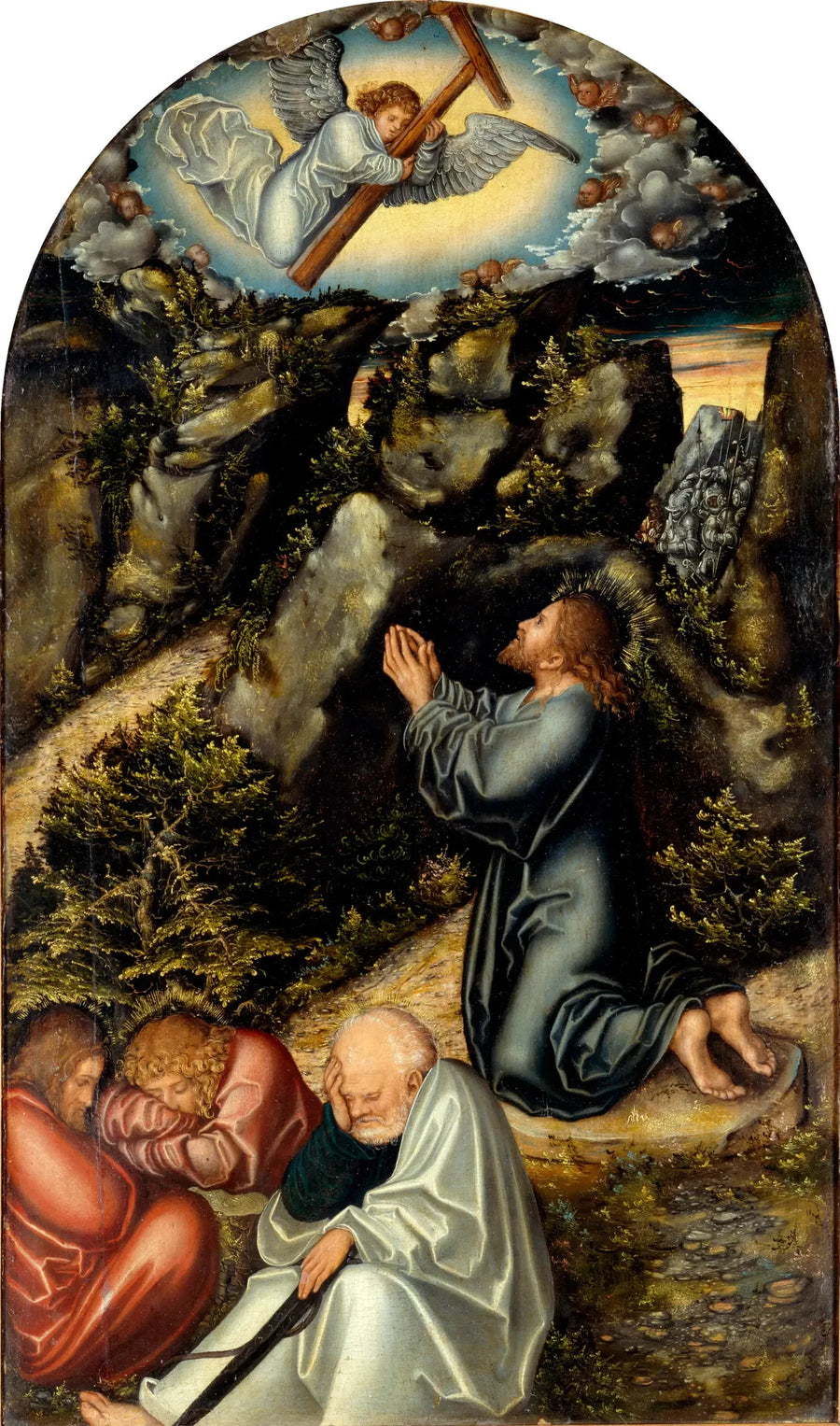Agonia w ogrodzie - Lucas Cranach Starszy