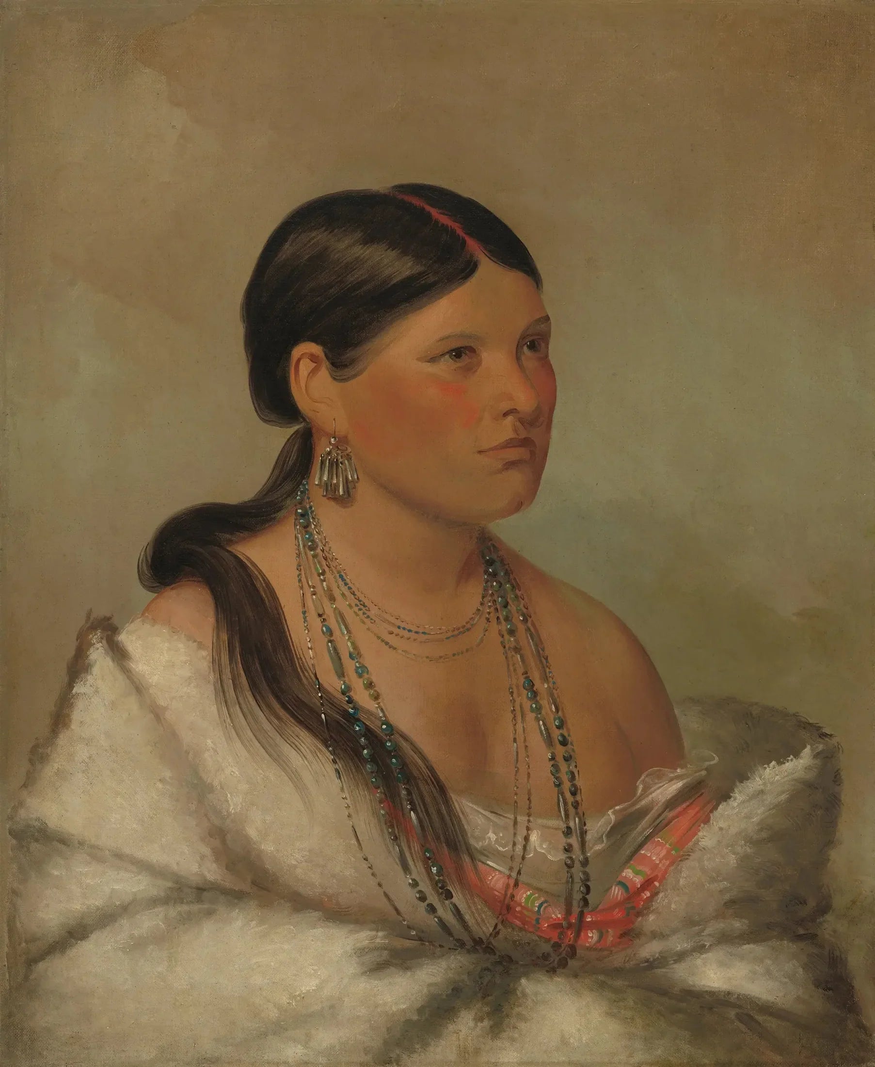 L'aigle femelle - Shawano - George Catlin image 1 reproduction réalisée par Alpha Reproduction