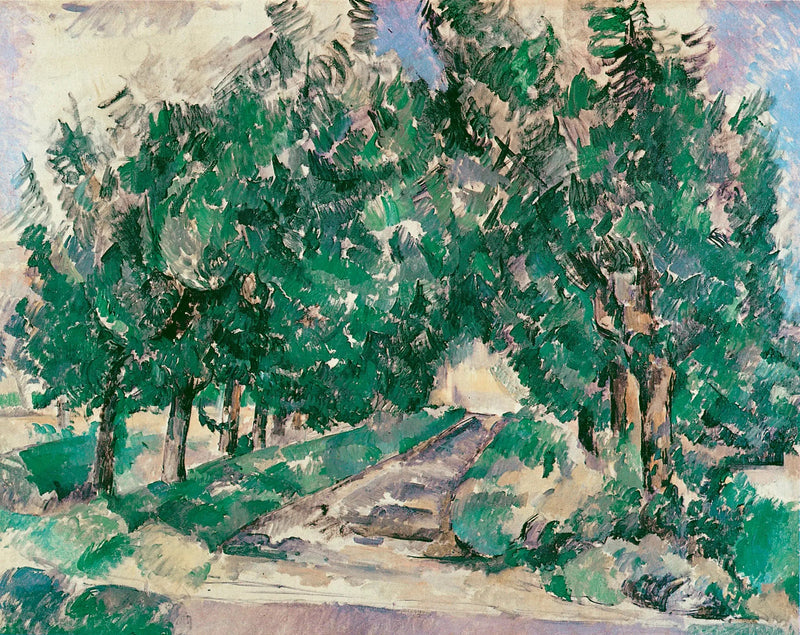 Aleja w Jas de Bouffan - Paul Cézanne