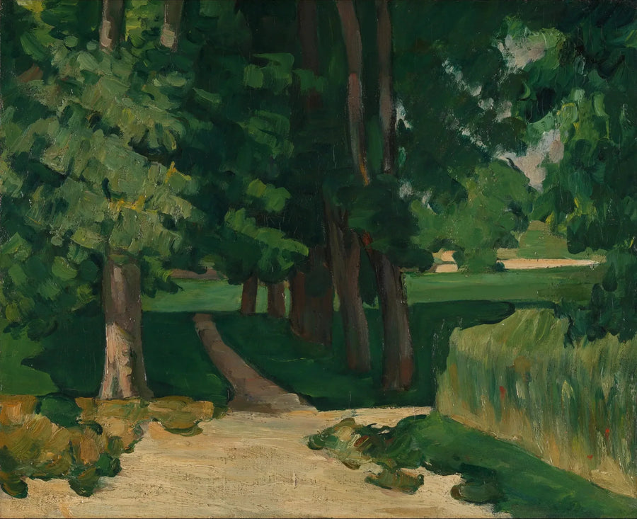 Aleja w Jas de Bouffan - Paul Cézanne