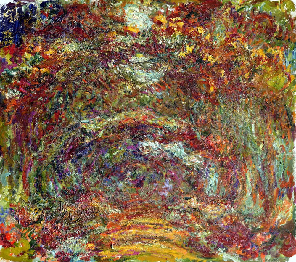 L'Allée de rosiers, Giverny - Claude Monet image 1 reproduction d’œuvre d’art à l’huile
