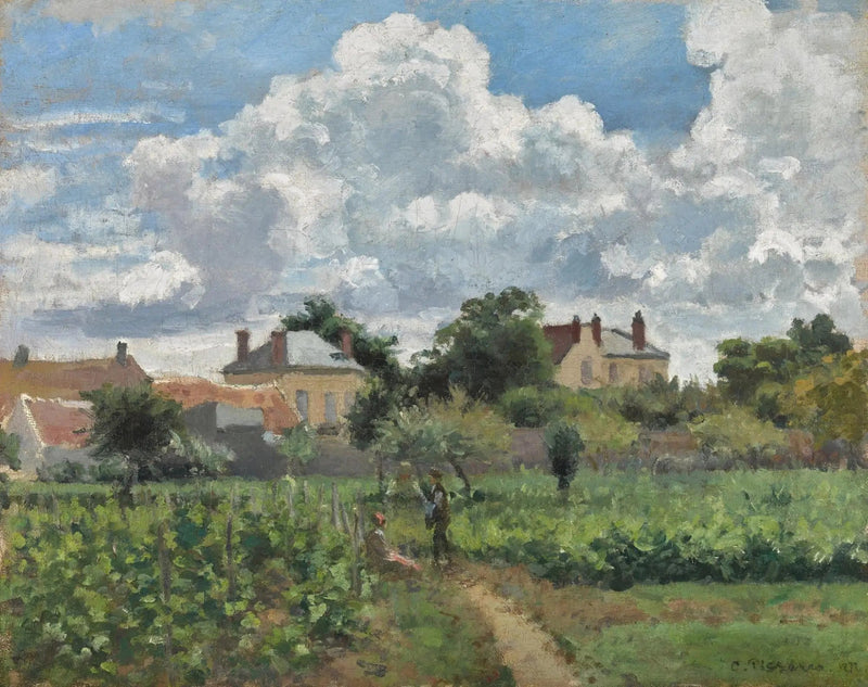 Aleja winorośli w Pontoise - Camille Pissarro