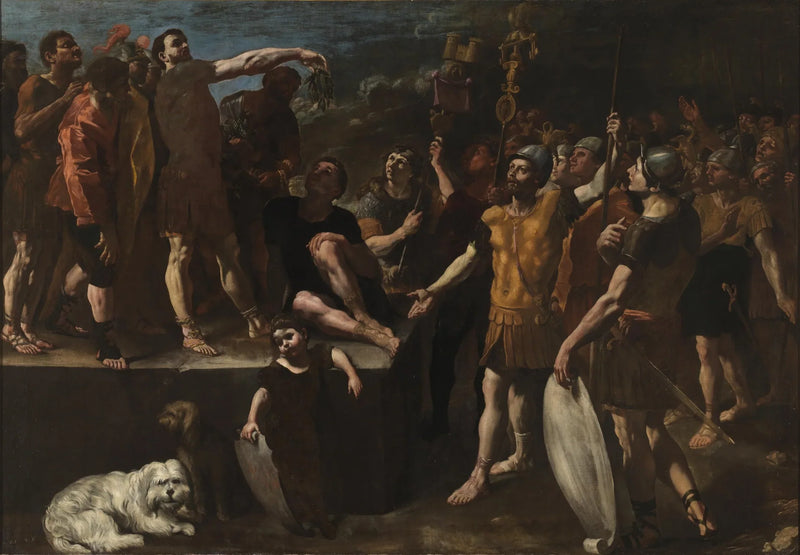 Przemówienie cesarza rzymskiego - Giovanni Lanfranco