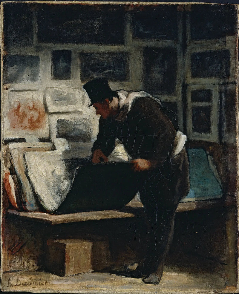 Miłośnik grafik - Honoré Daumier