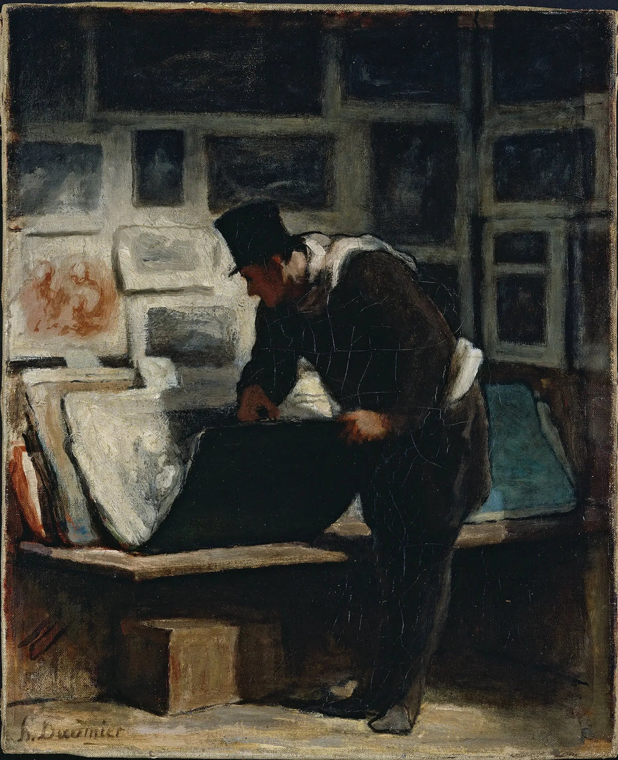 Miłośnik grafik - Honoré Daumier