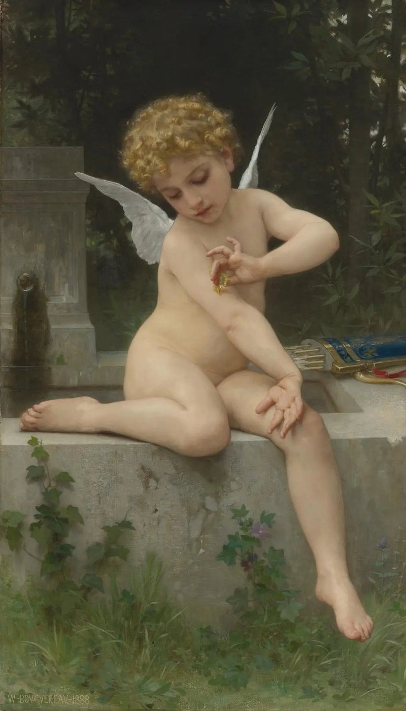Miłość przy Motylu - Bouguereau