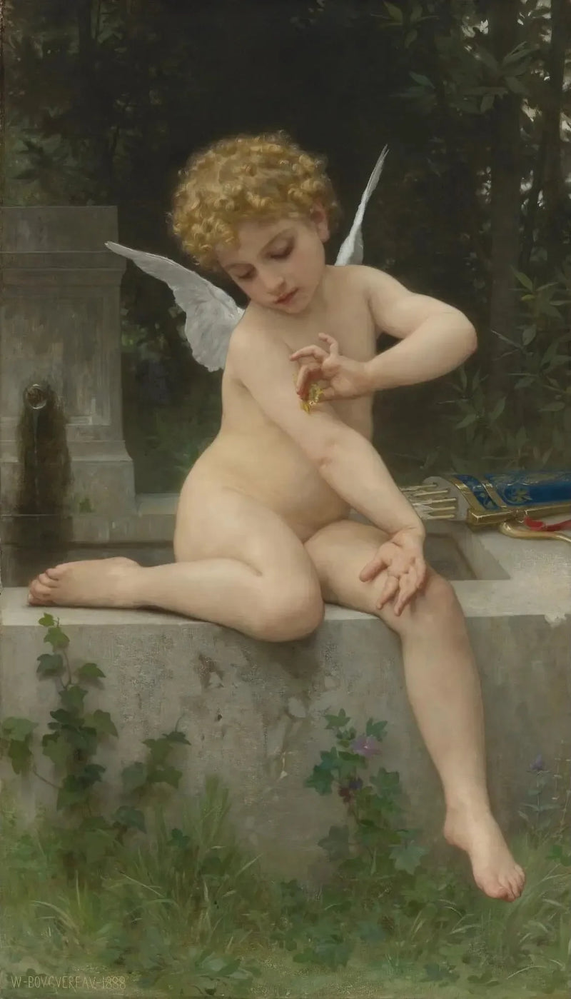Miłość przy Motylu - Bouguereau