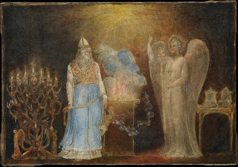 Anioł pojawiający się u Zachariasza - William Blake