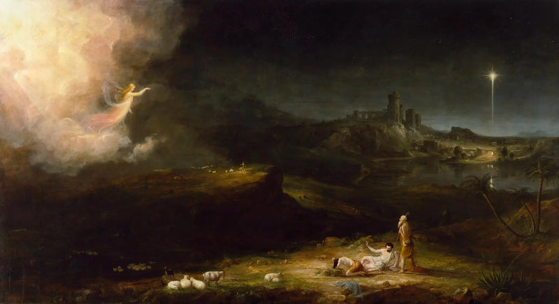 Anioł pojawiający się pasterzom - Thomas Cole