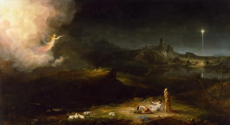 Anioł pojawiający się pasterzom - Thomas Cole