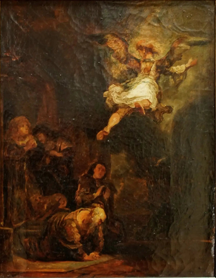 Anioł Rafał opuszczający Tobiasza - Eugène Delacroix