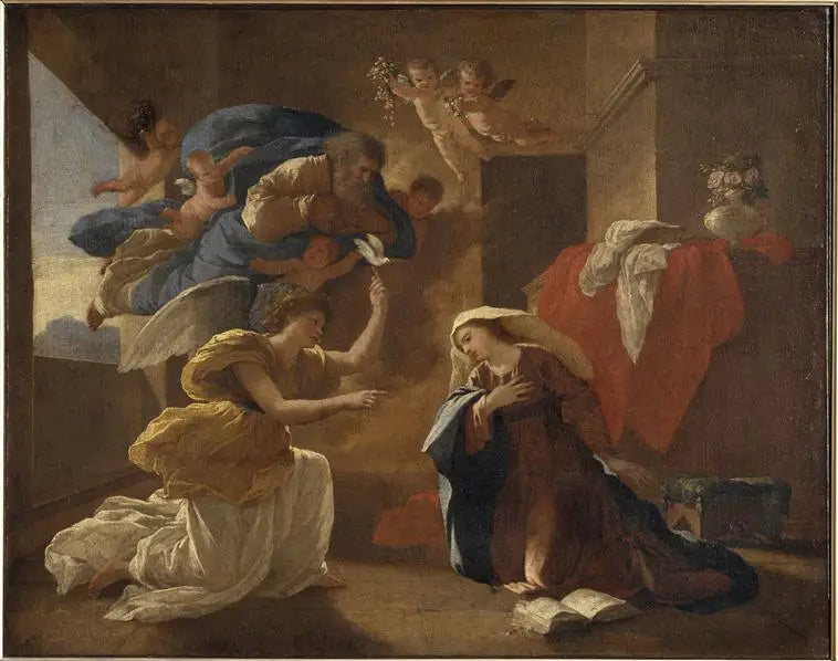 Zwiastowanie - Nicolas Poussin