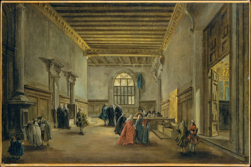 Antichambre de la Sala del Maggior Consiglio - Francesco Guardi