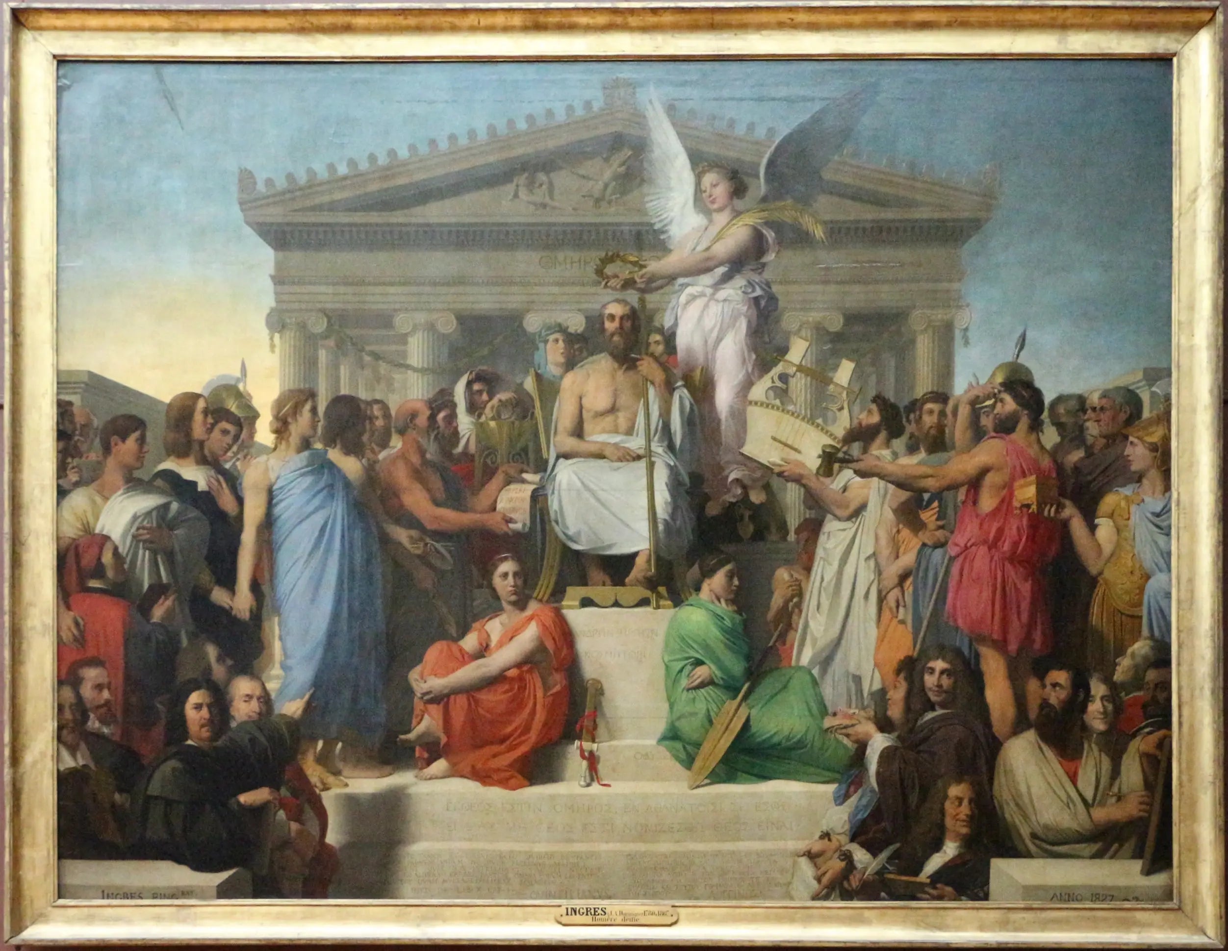 L'Apothéose d'Homère - Jean-Auguste-Dominique Ingres image 2 copie de tableau peinte à la main