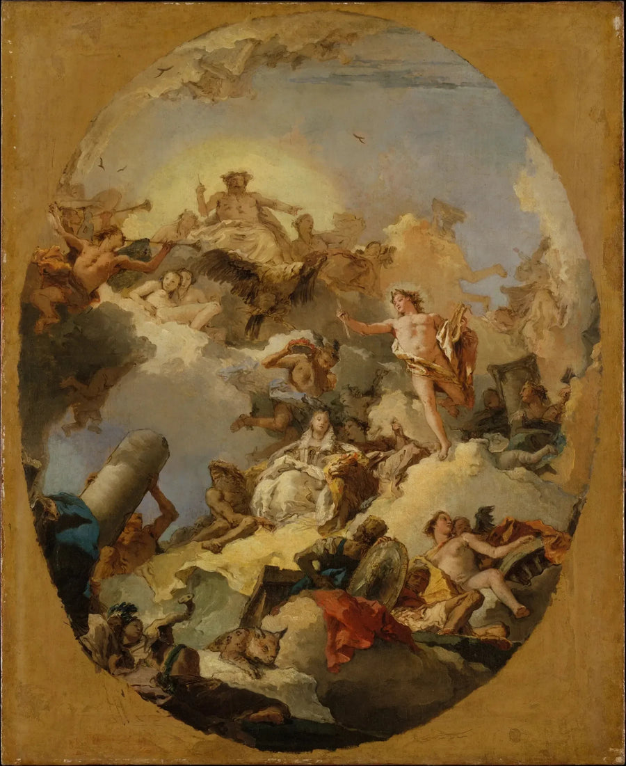 Apoteoza monarchii hiszpańskiej - Giovanni Battista Tiepolo