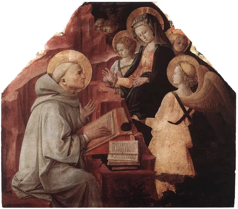 Objawienie się Matki Boskiej u św. Bernarda - Fra Filippo Lippi