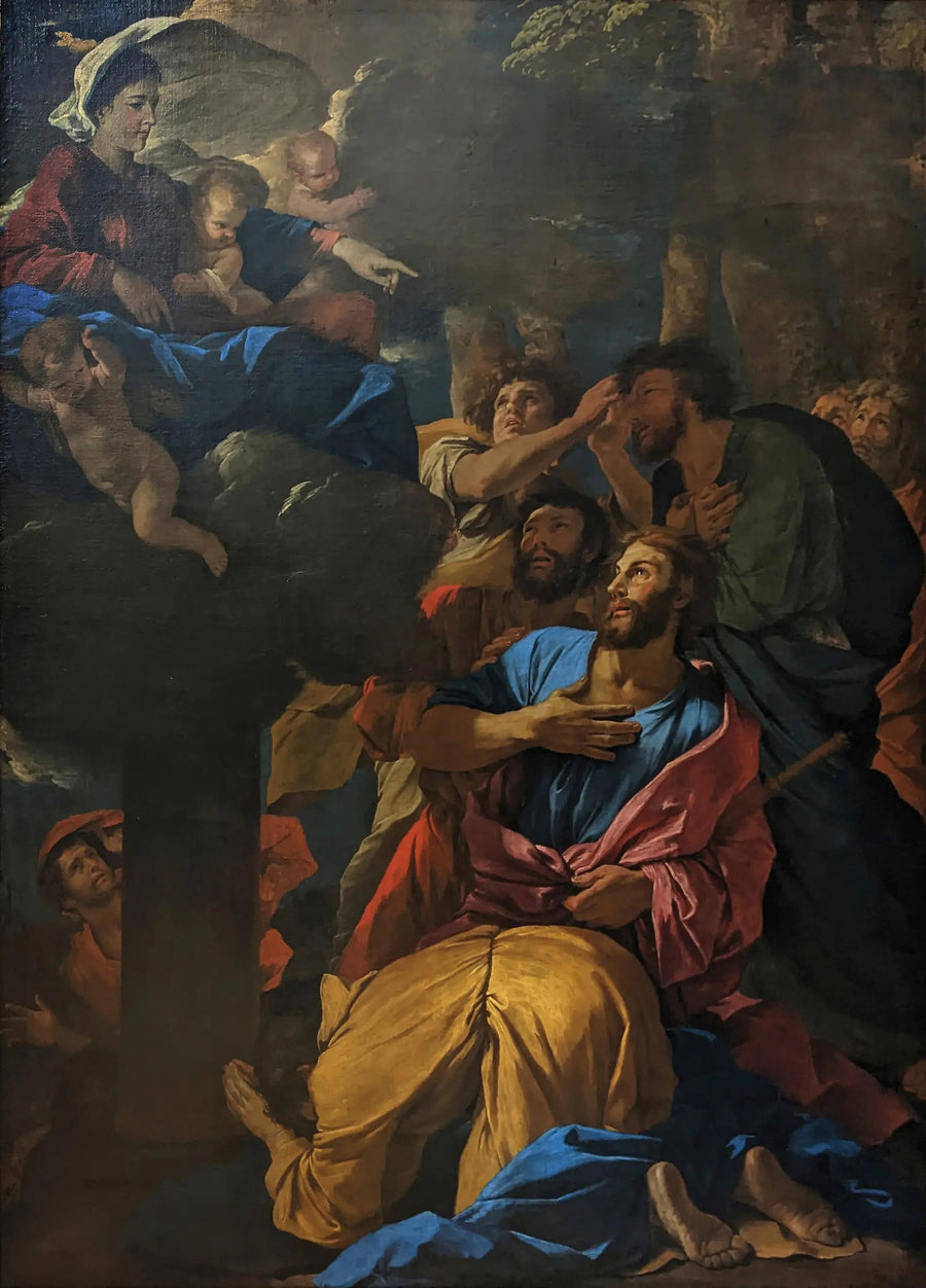 Objawienie się Matki Bożej u św. Jakuba Starszego - Nicolas Poussin