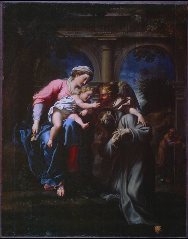Objawienie się Matki Bożej i Dzieciątka Jezus u św. Franciszka - Annibale Carracci