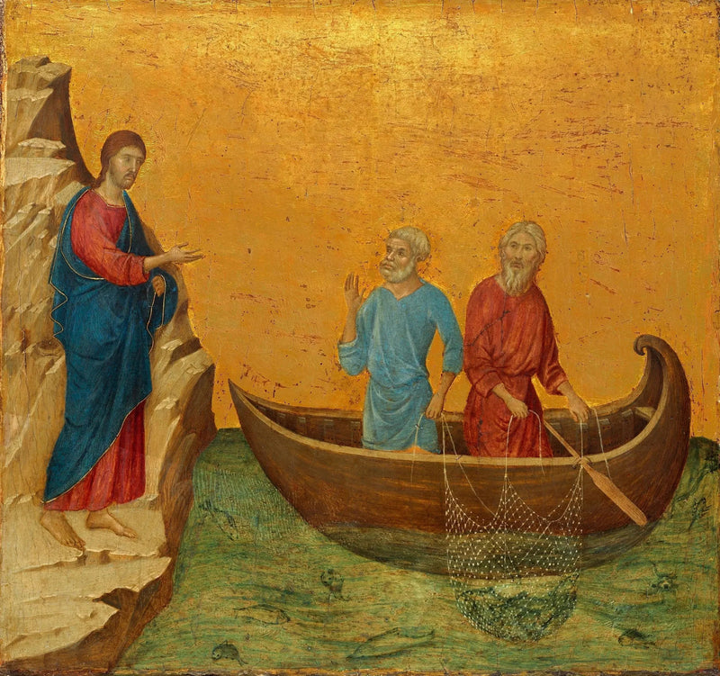 Wezwanie apostołów Piotra i Andrzeja - Duccio di Buoninsegna