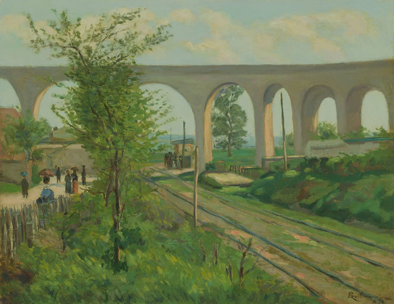 Akwedukt Arcueil nad torami kolejowymi w Sceaux - Armand Guillaumin