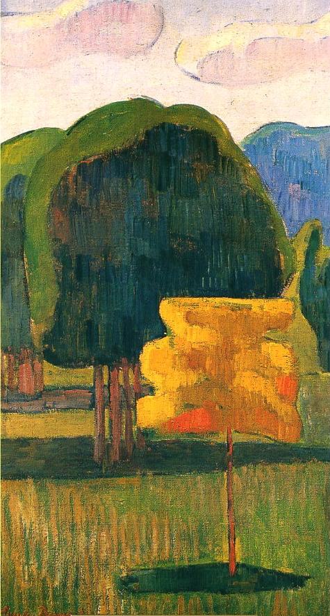 Żółte drzewo - Émile Bernard