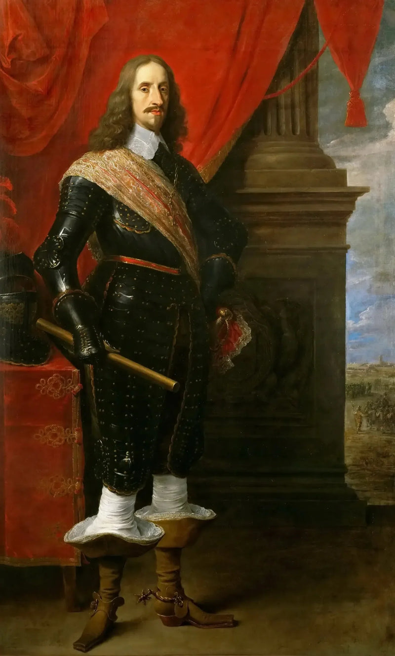 Arcyksiążę Leopold Wilhelm z siedzibą Gravelingen w tle - David Teniers Młodszy