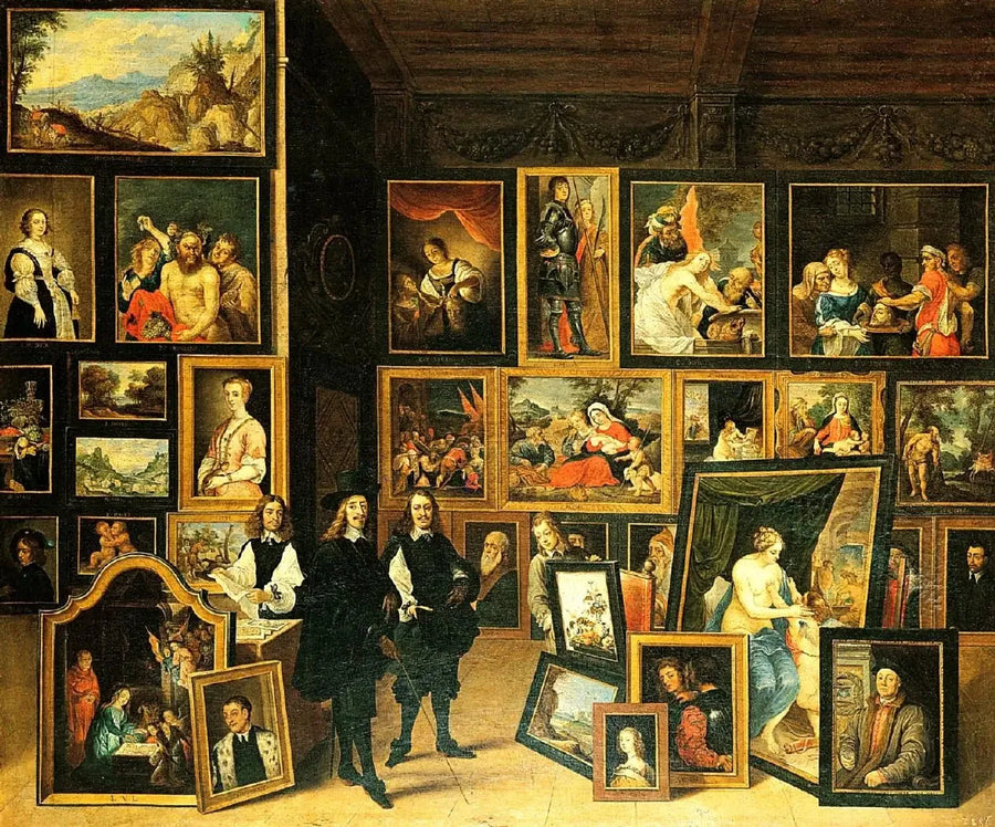 Arcyksiążę Leopold-Guillaume w swojej galerii w Brukseli - David Teniers Młodszy