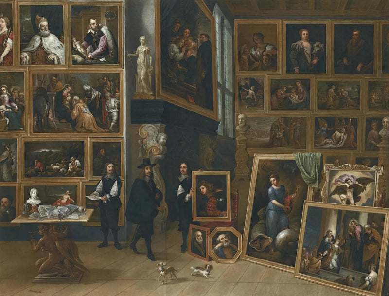Arcyksiążę Leopold-Guillaume w swojej galerii w Brukseli - David Teniers Młodszy