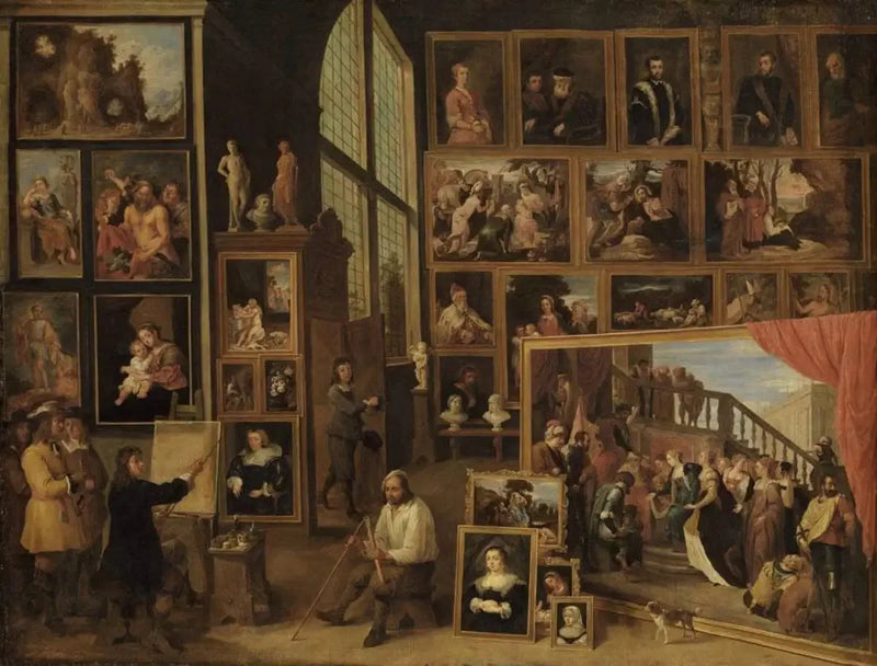 Arcyksiążę Leopold-Gwido w swojej galerii w Brukseli (I) - David Teniers Młodszy